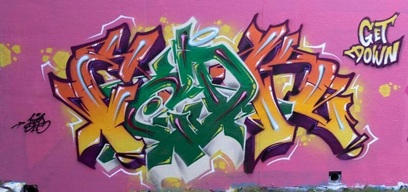 GetDown - Graffiti réalisé par Kzed - Amiens